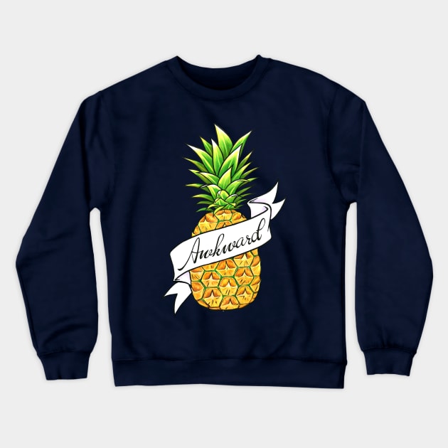 Awkward Pineapple Crewneck Sweatshirt by TaiOfMine